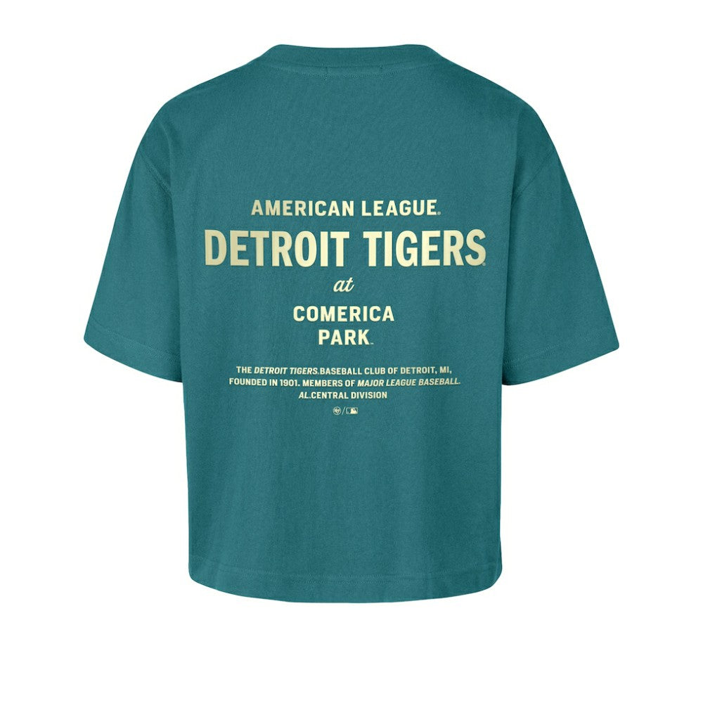 Teal Detroit Tigers '47 Women's Contemporary Basics Leon City T-Shirt