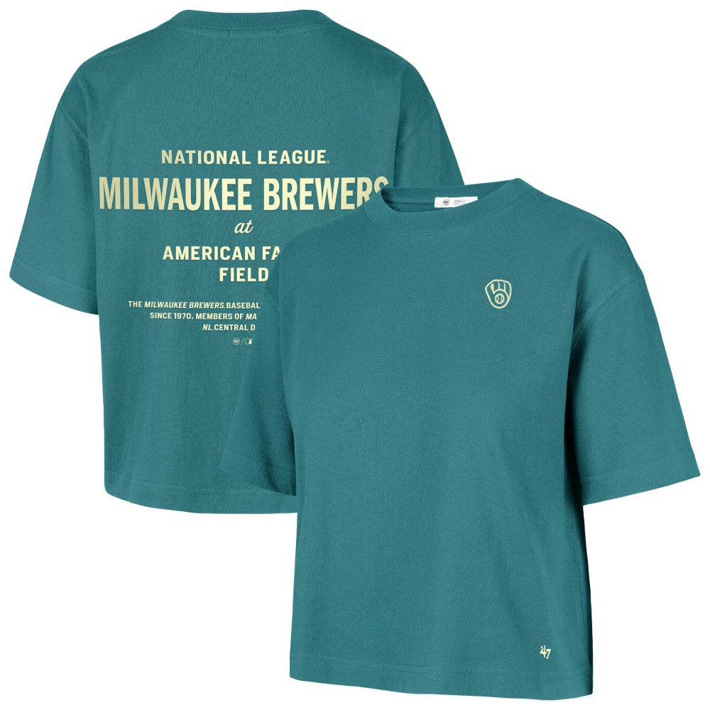 Teal Milwaukee Brewers '47 Women's Contemporary Basics Leon City T-Shirt