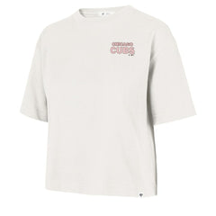 Cream Chicago Cubs '47 Women's Love Letter Reed City T-Shirt