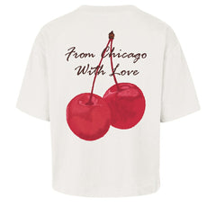 Cream Chicago Cubs '47 Women's Love Letter Reed City T-Shirt