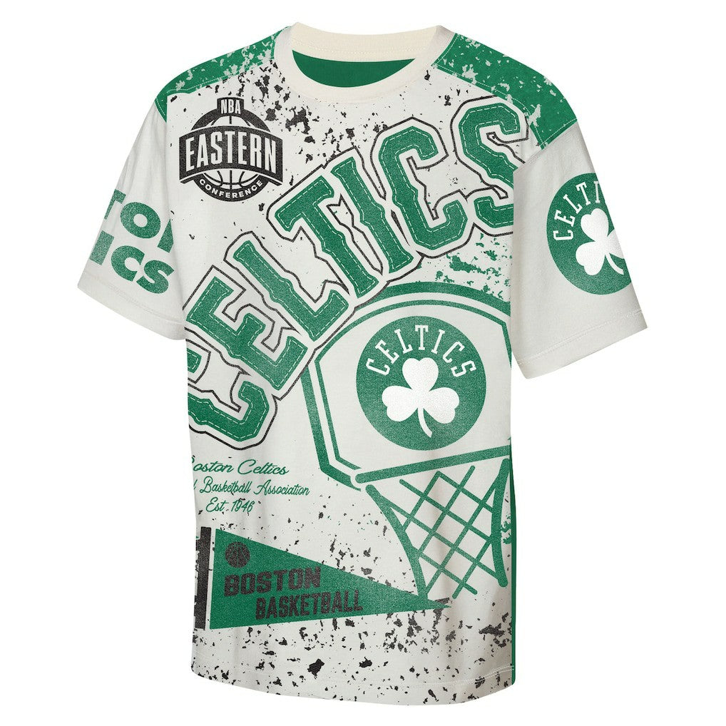 Boston Celtics Outerstuff Youth Top Player All-Over-Print T-Shirt