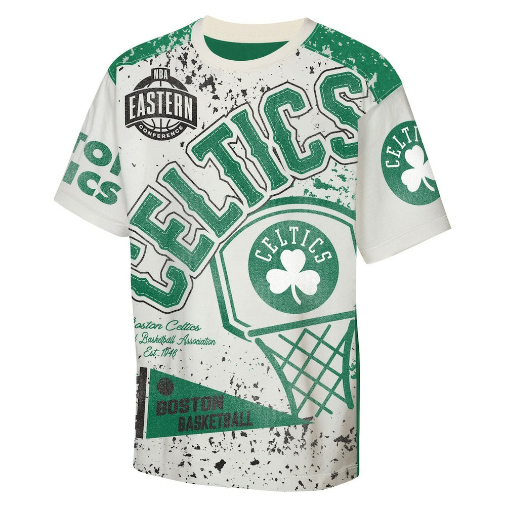 Boston Celtics Outerstuff Youth Top Player All-Over-Print T-Shirt