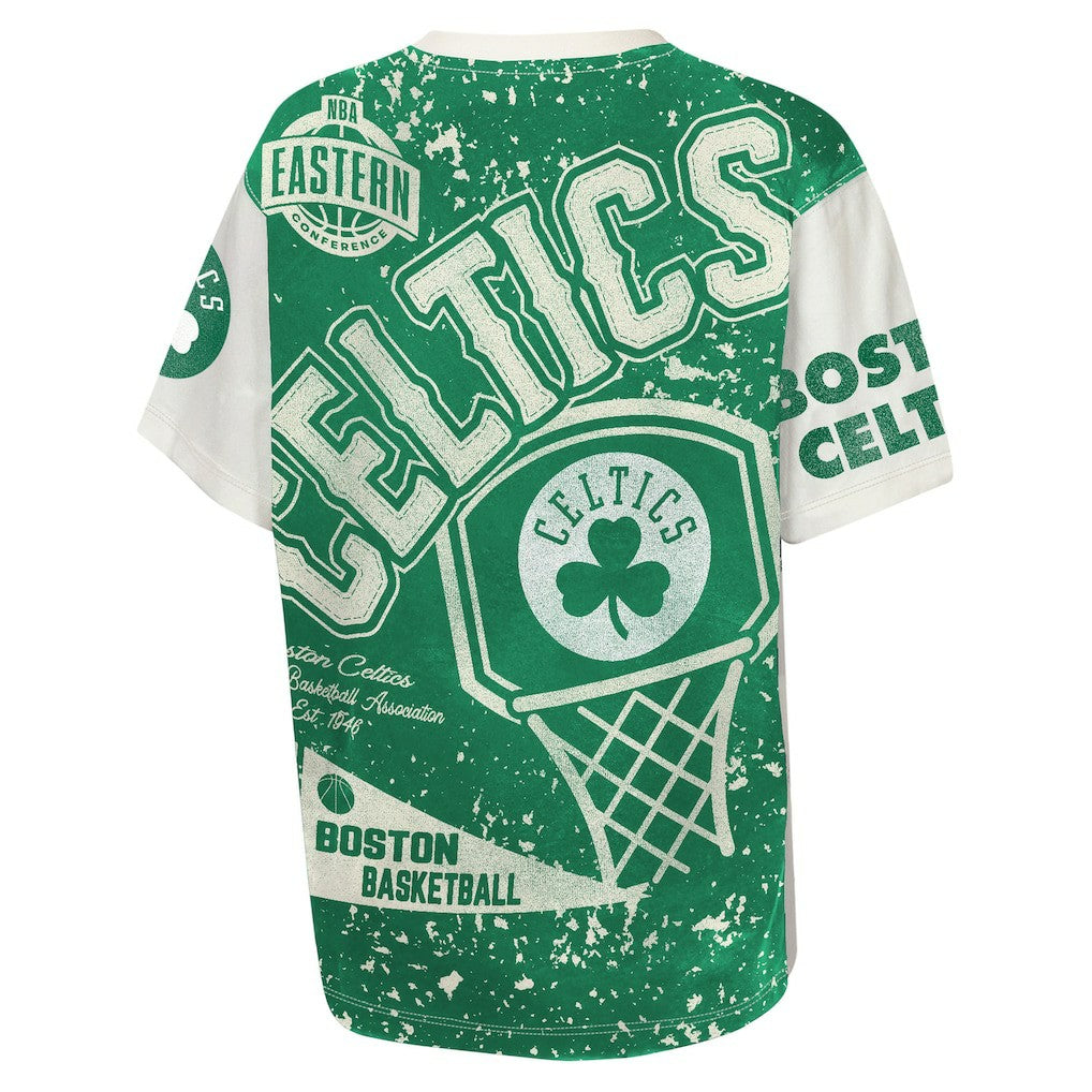 Boston Celtics Outerstuff Youth Top Player All-Over-Print T-Shirt