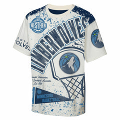Minnesota Timberwolves Outerstuff Youth Top Player All-Over-Print T-Shirt