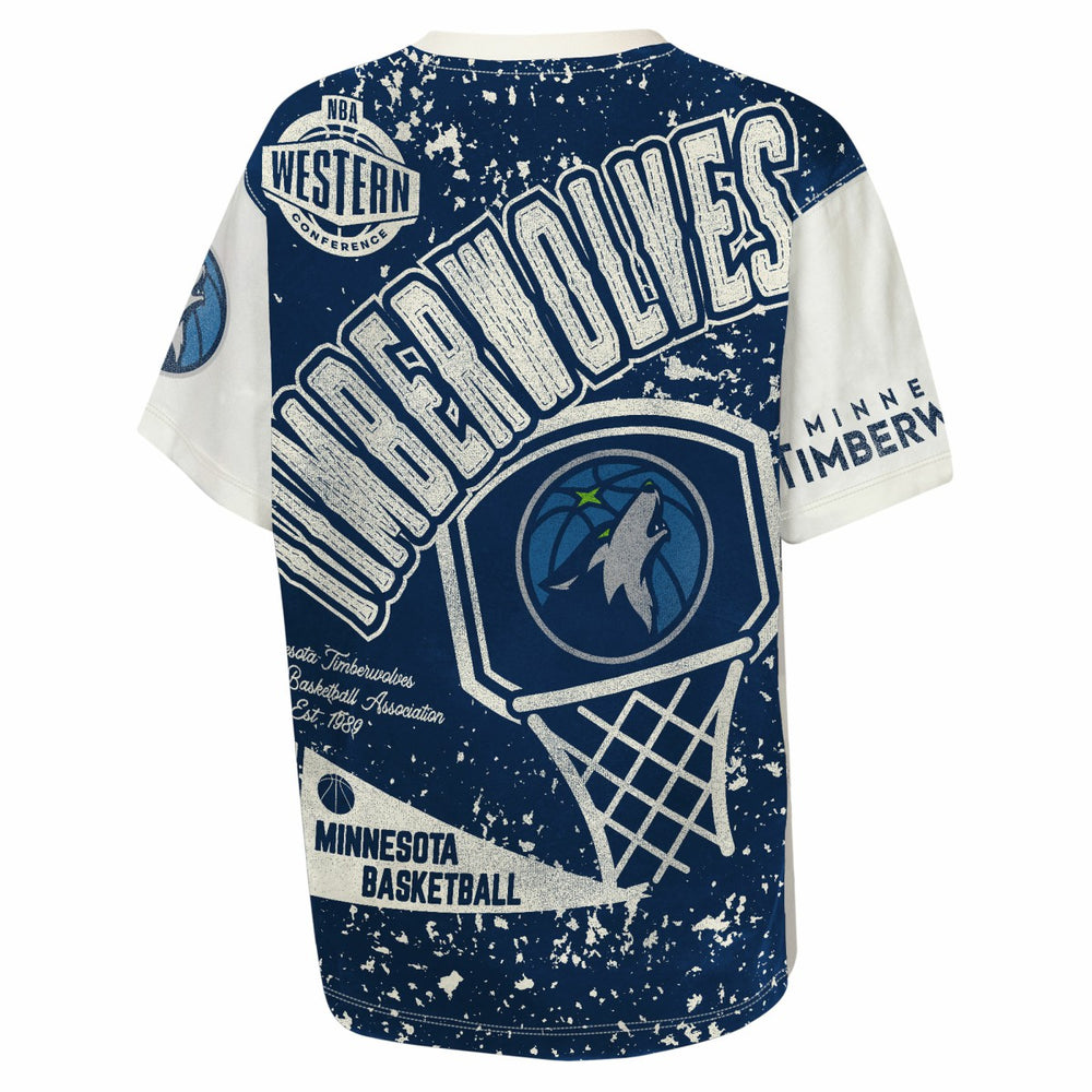 Minnesota Timberwolves Outerstuff Youth Top Player All-Over-Print T-Shirt