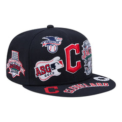 Navy Cleveland Guardians New Era All Over 59FIFTY Fitted Hat