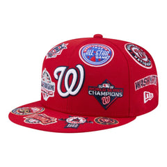 Red Washington Nationals New Era All Over 59FIFTY Fitted Hat