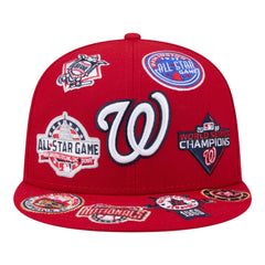 Red Washington Nationals New Era All Over 59FIFTY Fitted Hat