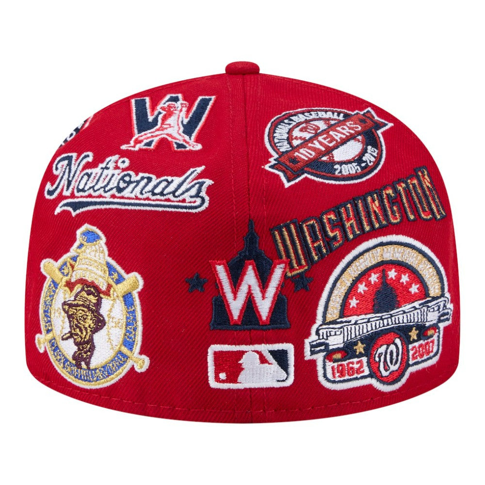 Red Washington Nationals New Era All Over 59FIFTY Fitted Hat