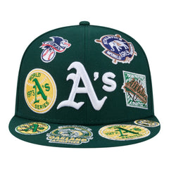 Green Athletics New Era All Over 59FIFTY Fitted Hat