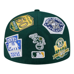 Green Athletics New Era All Over 59FIFTY Fitted Hat