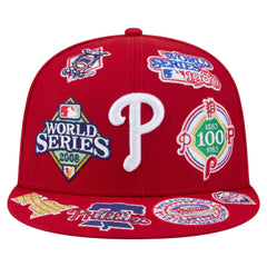 Red Philadelphia Phillies New Era All Over 59FIFTY Fitted Hat