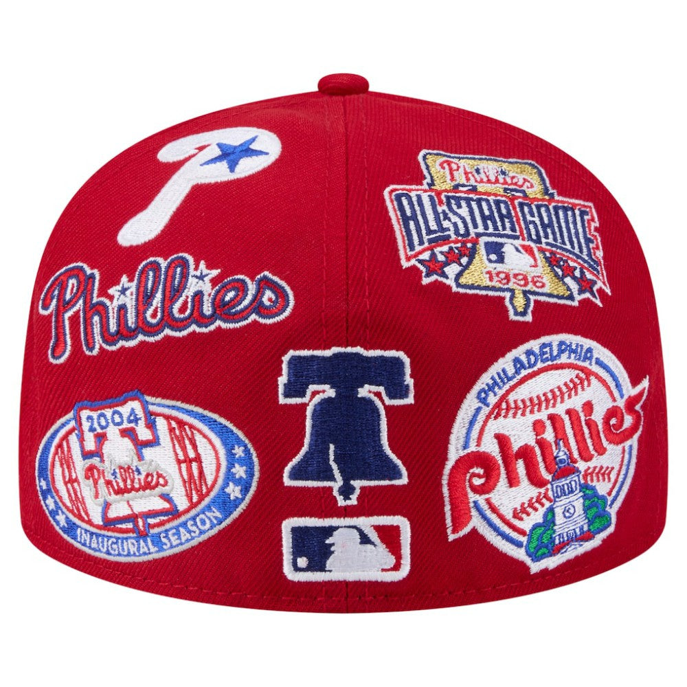 Red Philadelphia Phillies New Era All Over 59FIFTY Fitted Hat