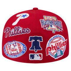 Red Philadelphia Phillies New Era All Over 59FIFTY Fitted Hat