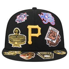Black Pittsburgh Pirates New Era All Over 59FIFTY Fitted Hat