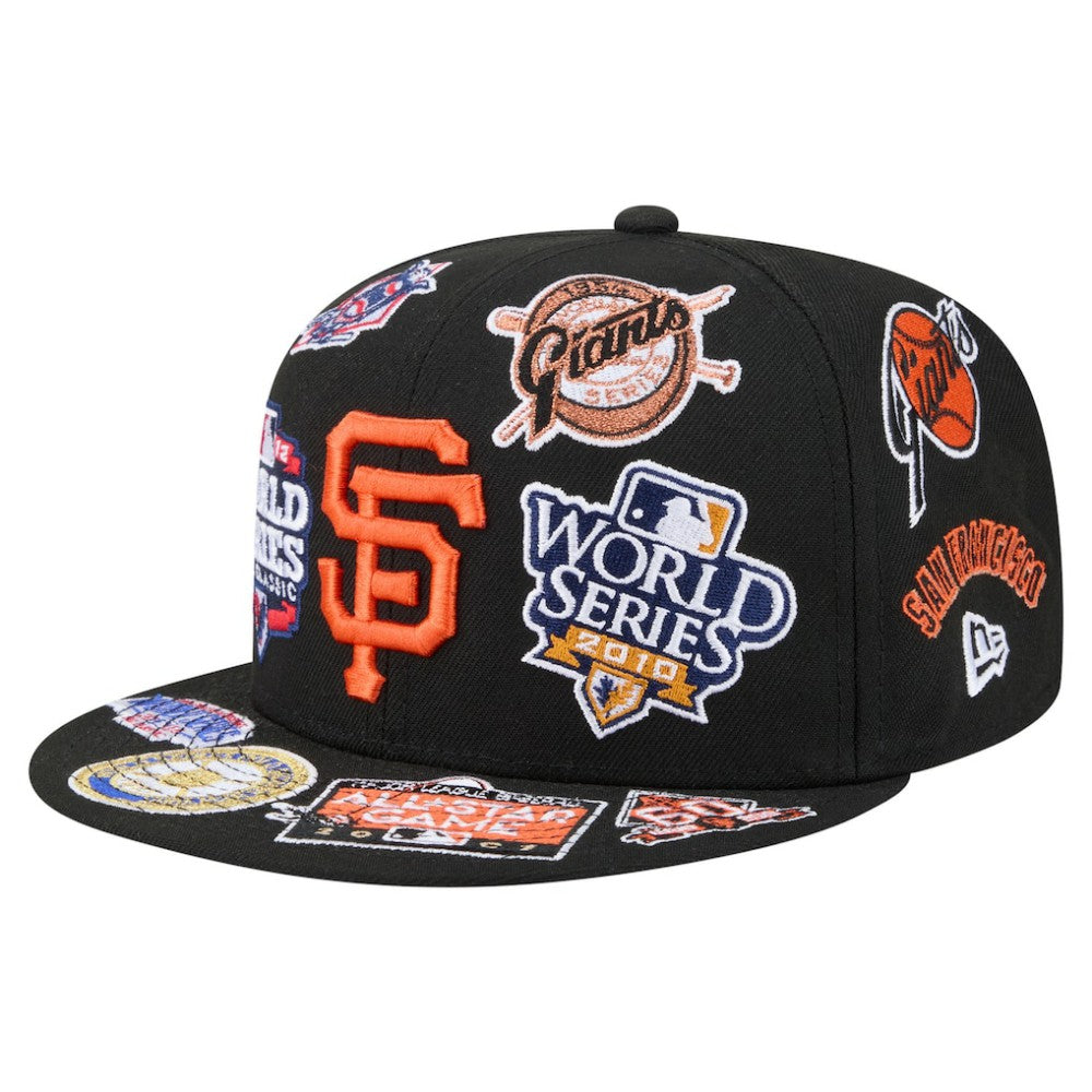 Black San Francisco Giants New Era All Over 59FIFTY Fitted Hat