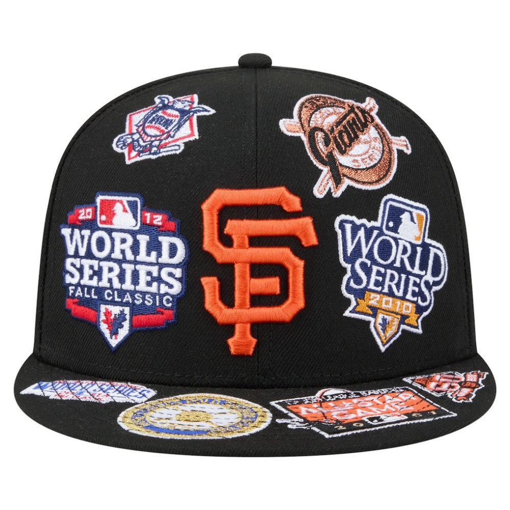Black San Francisco Giants New Era All Over 59FIFTY Fitted Hat