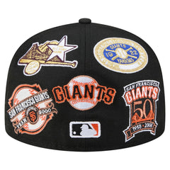 Black San Francisco Giants New Era All Over 59FIFTY Fitted Hat