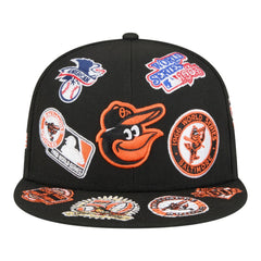 Black Baltimore Orioles New Era All Over 59FIFTY Fitted Hat