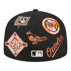Black Baltimore Orioles New Era All Over 59FIFTY Fitted Hat