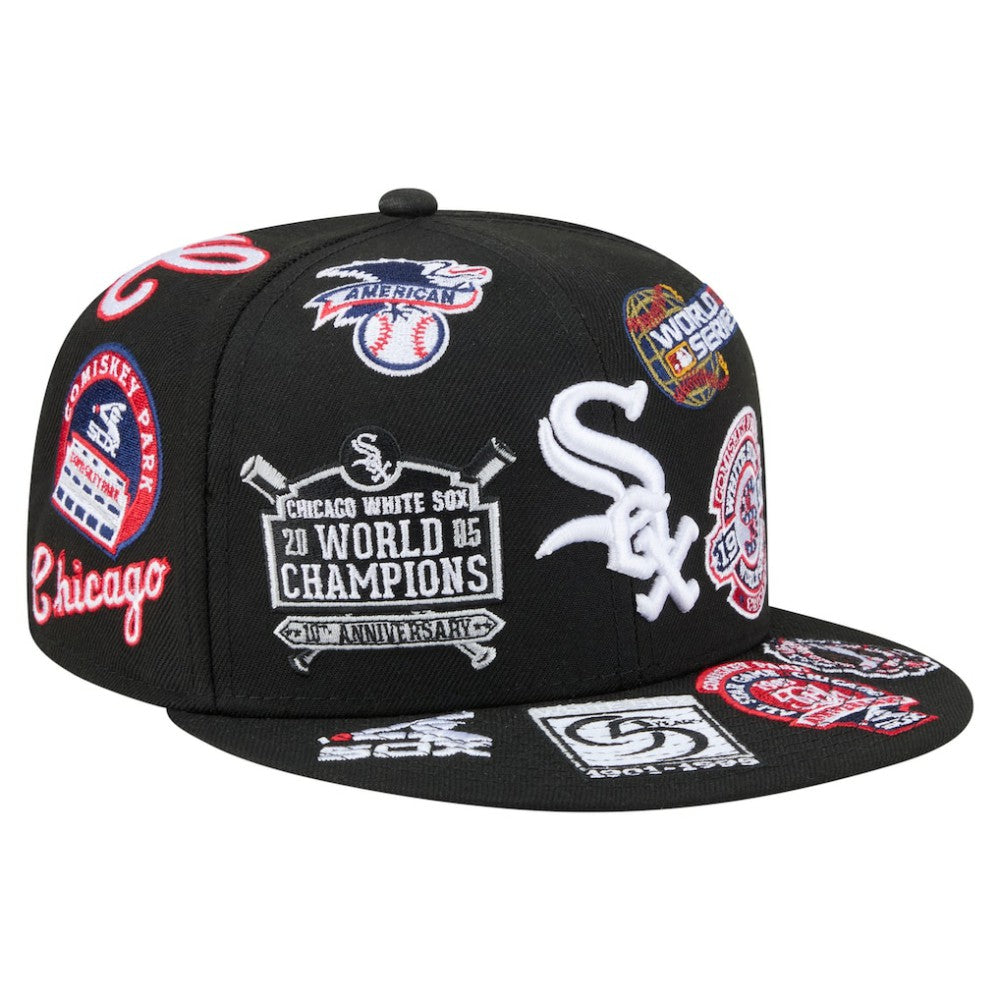 Black Chicago White Sox New Era All Over 59FIFTY Fitted Hat