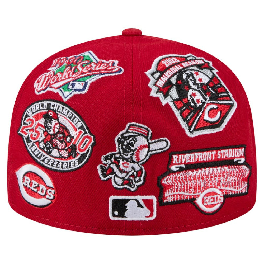Red Cincinnati Reds New Era All Over 59FIFTY Fitted Hat