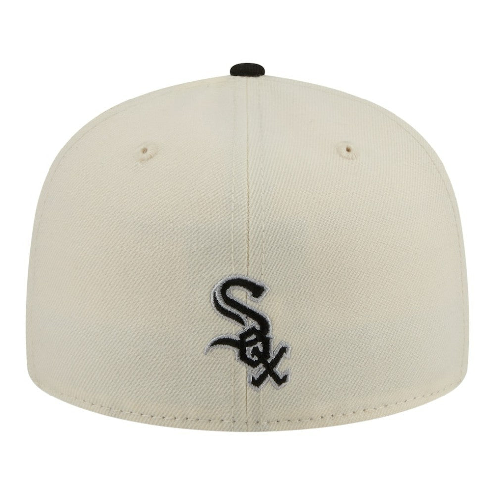 Cream Chicago White Sox New Era Two-Tone Stitch 59FIFTY Fitted Hat