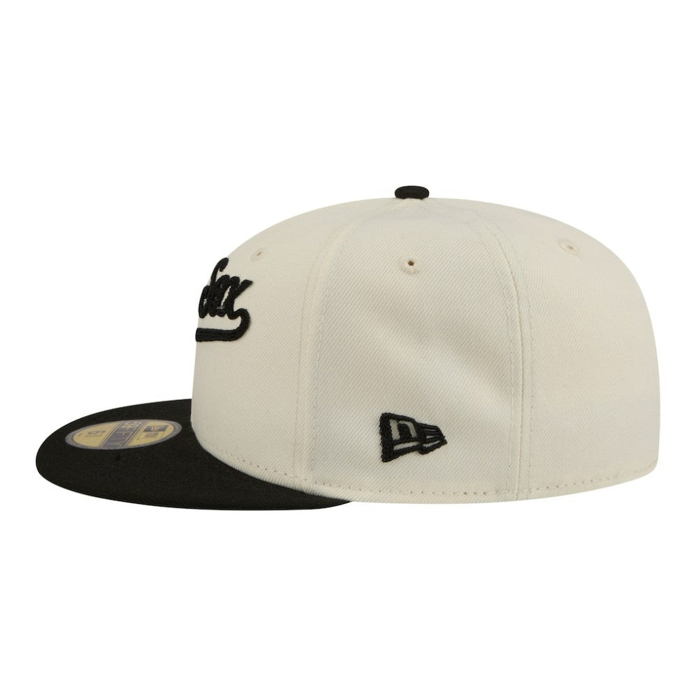 Cream Chicago White Sox New Era Two-Tone Stitch 59FIFTY Fitted Hat