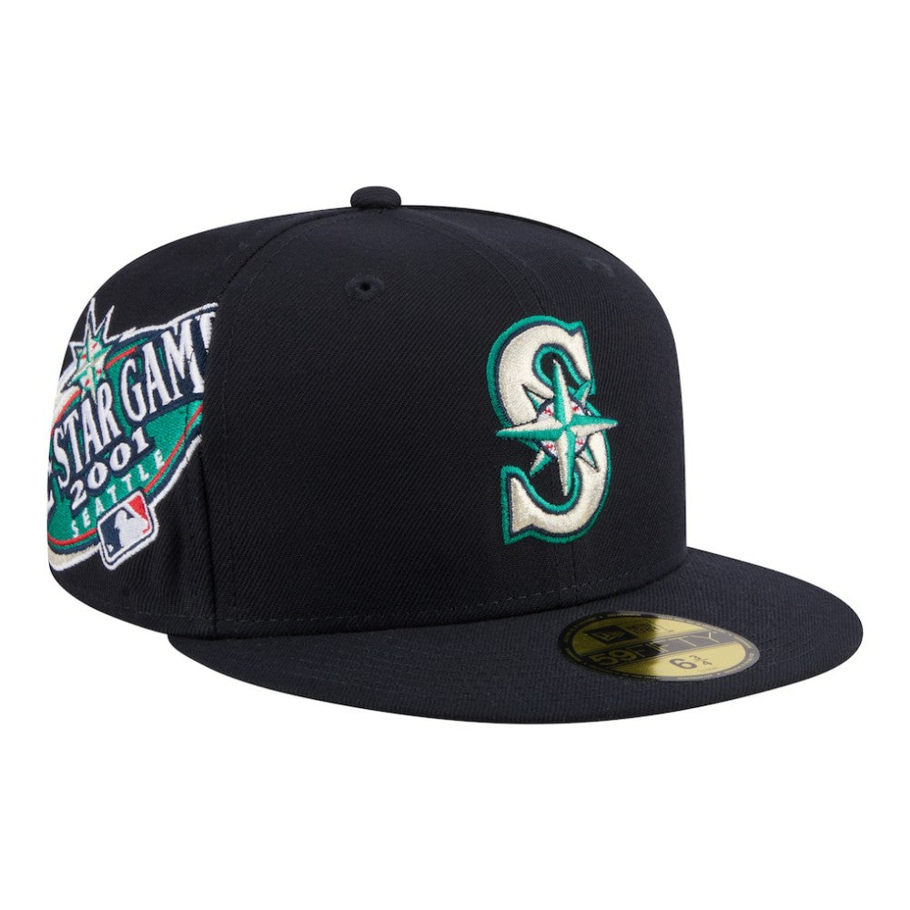 Navy Seattle Mariners New Era Hidden Hit 59FIFTY Fitted Hat