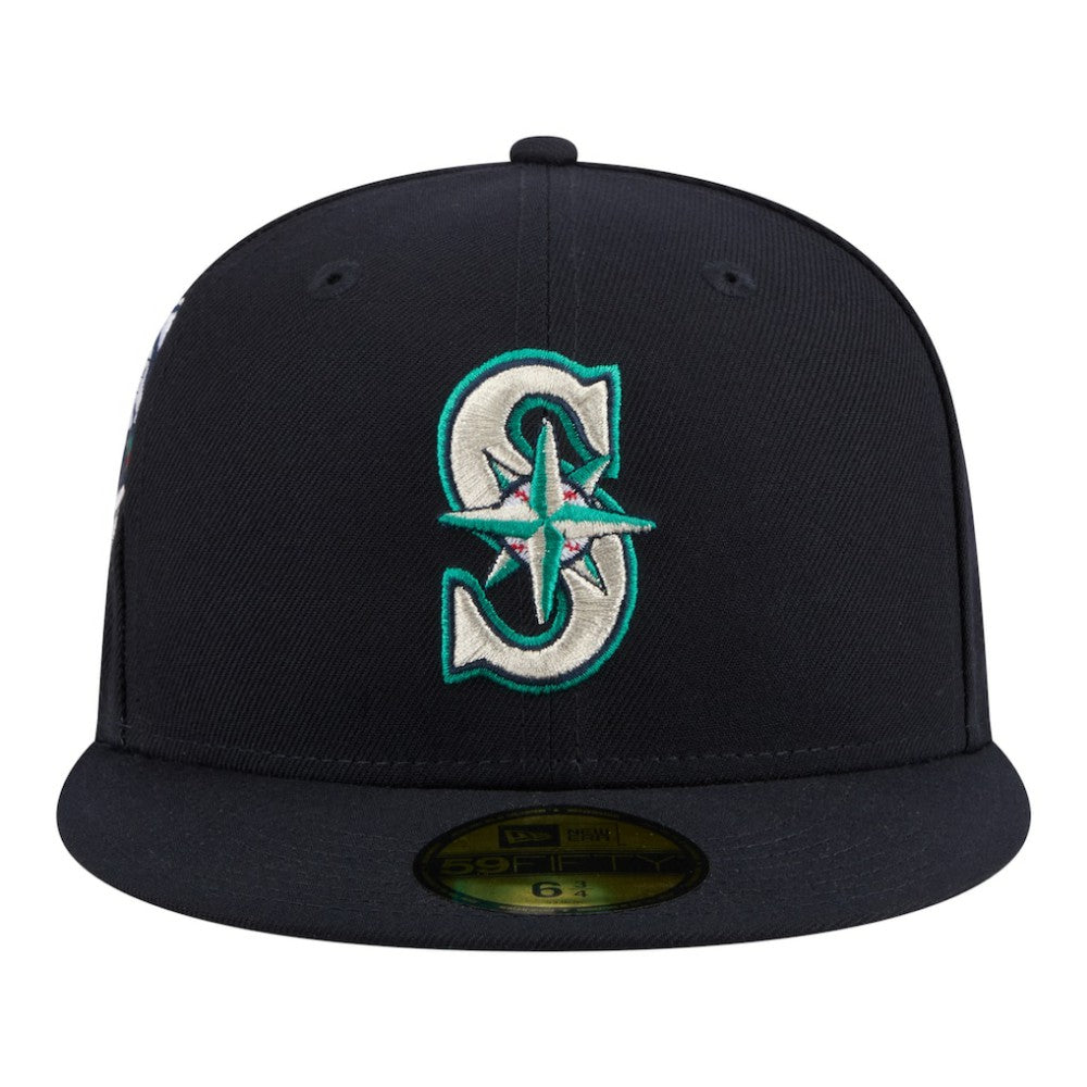 Navy Seattle Mariners New Era Hidden Hit 59FIFTY Fitted Hat