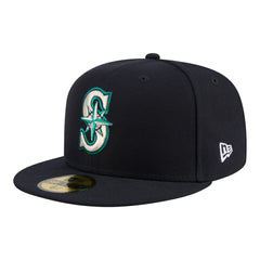 Navy Seattle Mariners New Era Hidden Hit 59FIFTY Fitted Hat