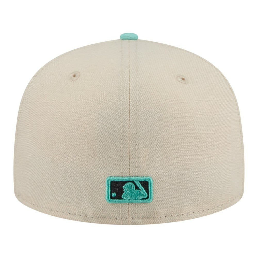 Light Beige/Turquoise Boston Red Sox New Era Two-Tone Color Pack 59FIFTY Fitted Hat