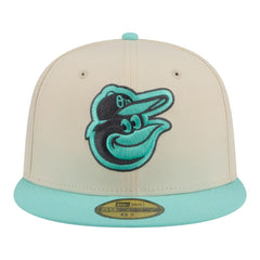Light Beige/Turquoise Baltimore Orioles New Era Two-Tone Color Pack 59FIFTY Fitted Hat