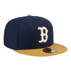 Navy/Khaki Boston Red Sox New Era Two-Tone Color Pack 59FIFTY Fitted Hat