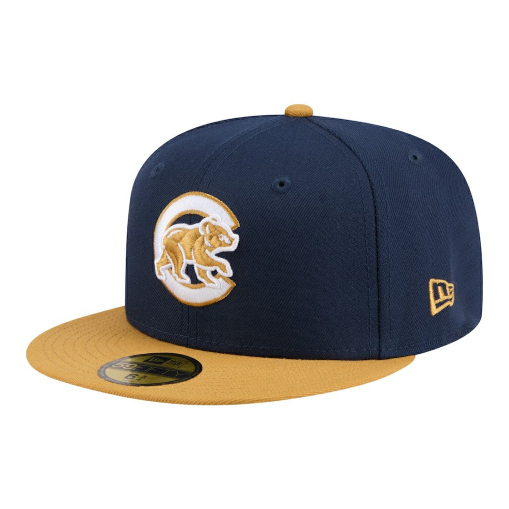 Navy/Khaki Chicago Cubs New Era Two-Tone Color Pack 59FIFTY Fitted Hat