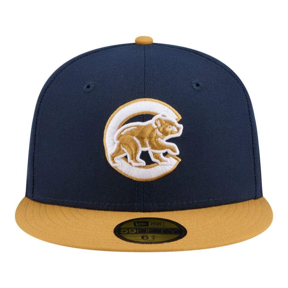 Navy/Khaki Chicago Cubs New Era Two-Tone Color Pack 59FIFTY Fitted Hat