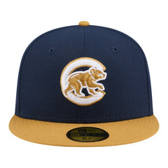 Navy/Khaki Chicago Cubs New Era Two-Tone Color Pack 59FIFTY Fitted Hat