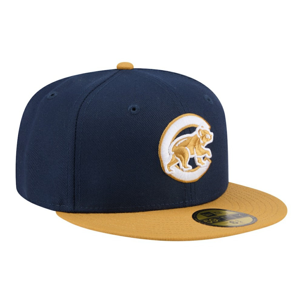 Navy/Khaki Chicago Cubs New Era Two-Tone Color Pack 59FIFTY Fitted Hat