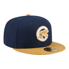 Navy/Khaki Chicago Cubs New Era Two-Tone Color Pack 59FIFTY Fitted Hat