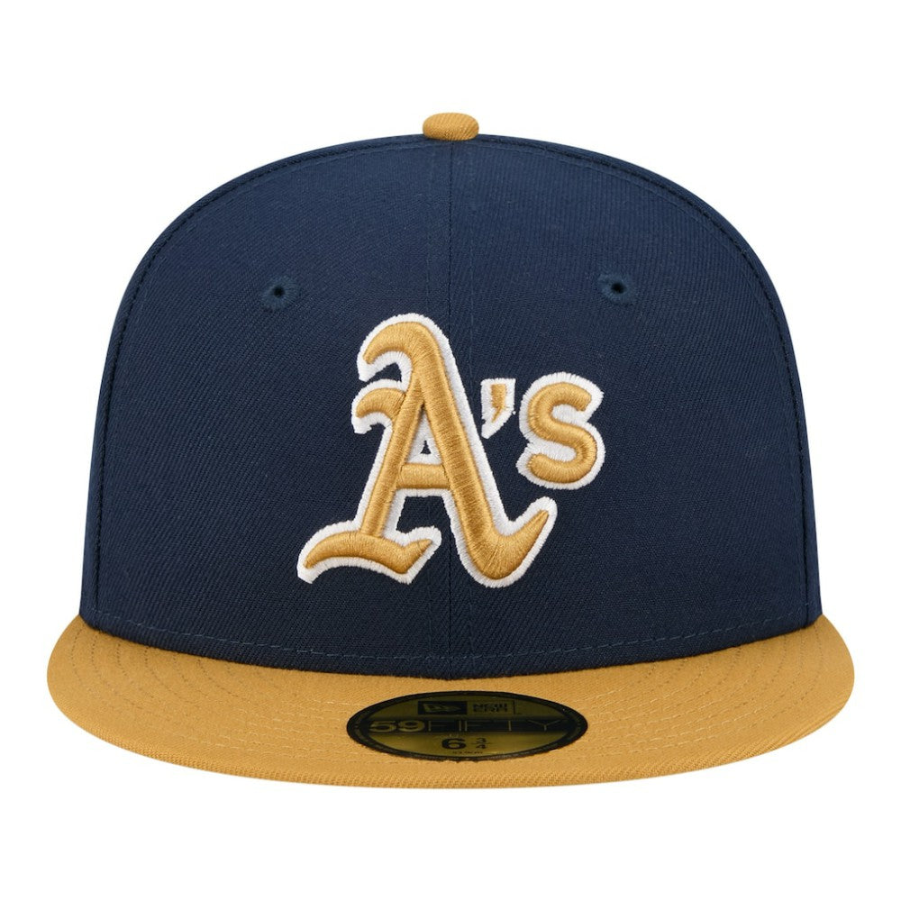 Navy/Khaki Athletics New Era Two-Tone Color Pack 59FIFTY Fitted Hat