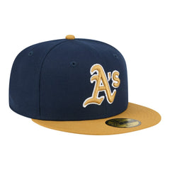 Navy/Khaki Athletics New Era Two-Tone Color Pack 59FIFTY Fitted Hat