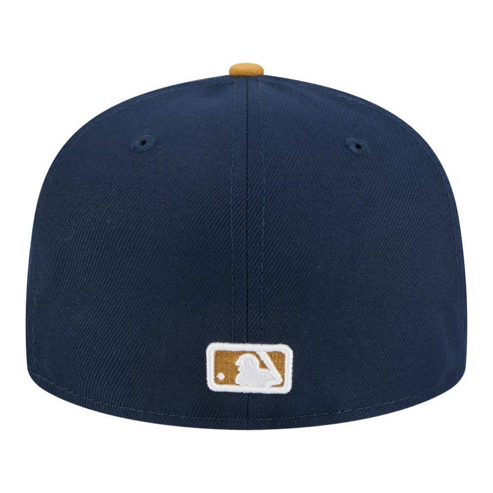 Navy/Khaki Athletics New Era Two-Tone Color Pack 59FIFTY Fitted Hat