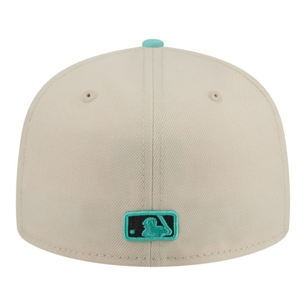 Light Beige/Turquoise Seattle Mariners New Era Two-Tone Color Pack 59FIFTY Fitted Hat