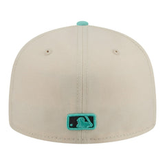 Light Beige/Turquoise Seattle Mariners New Era Two-Tone Color Pack 59FIFTY Fitted Hat