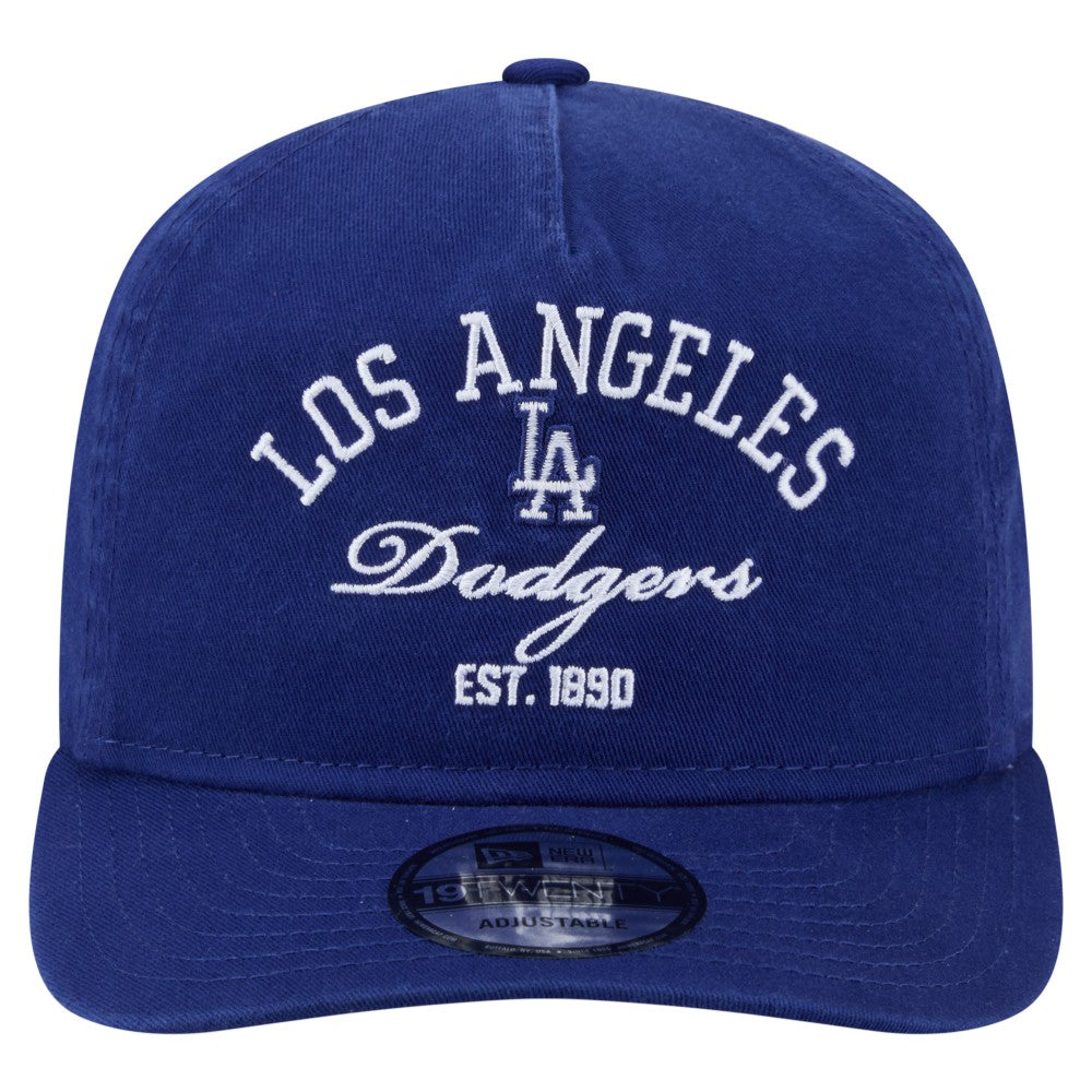 Royal Los Angeles Dodgers New Era Stacked 19TWENTY Adjustable Hat
