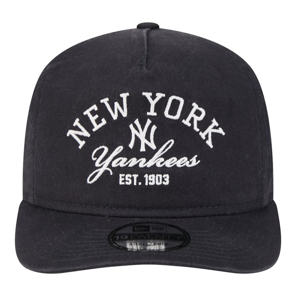 Navy New York Yankees New Era Stacked 19TWENTY Adjustable Hat