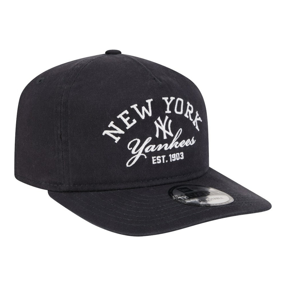 Navy New York Yankees New Era Stacked 19TWENTY Adjustable Hat