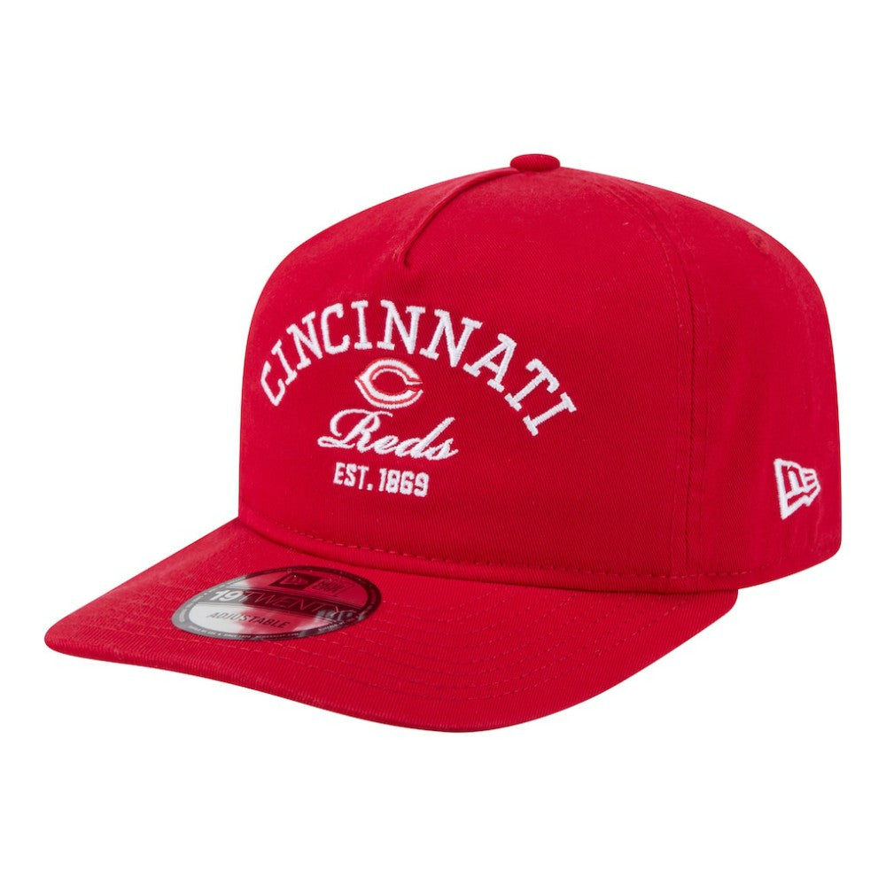Red Cincinnati Reds New Era Stacked 19TWENTY Adjustable Hat