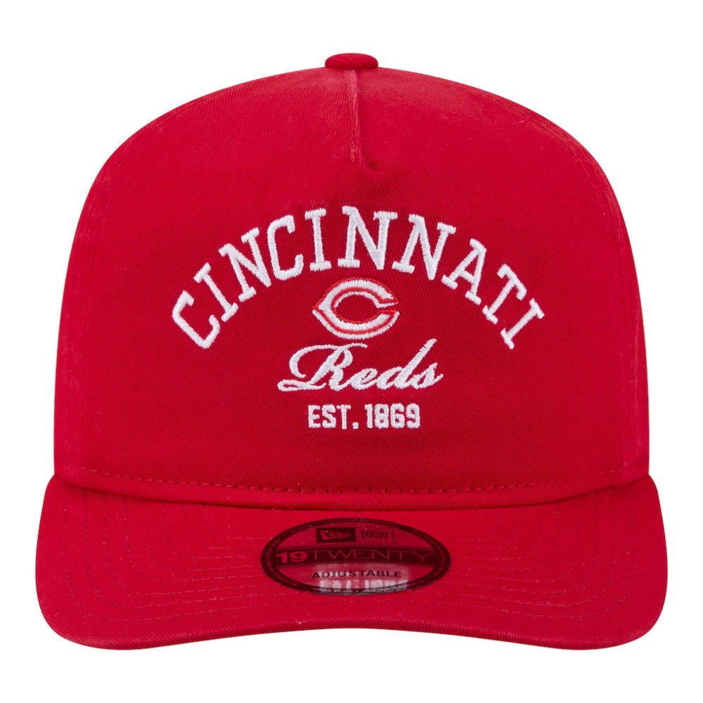 Red Cincinnati Reds New Era Stacked 19TWENTY Adjustable Hat