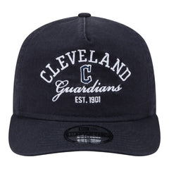 Navy Cleveland Guardians New Era Stacked 19TWENTY Adjustable Hat